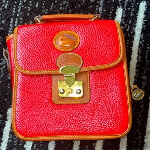 Vintage Red All Weather Leather Dooney & Bourke Purse